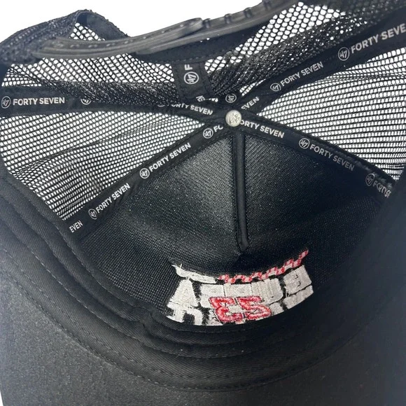 47 Brand Bubba Wallace 23‎ Black Trucker Adjustable Hat NASCAR Racing - Picture 8 of 8